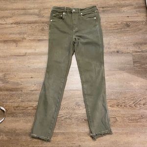 Free people sea green colored jeans